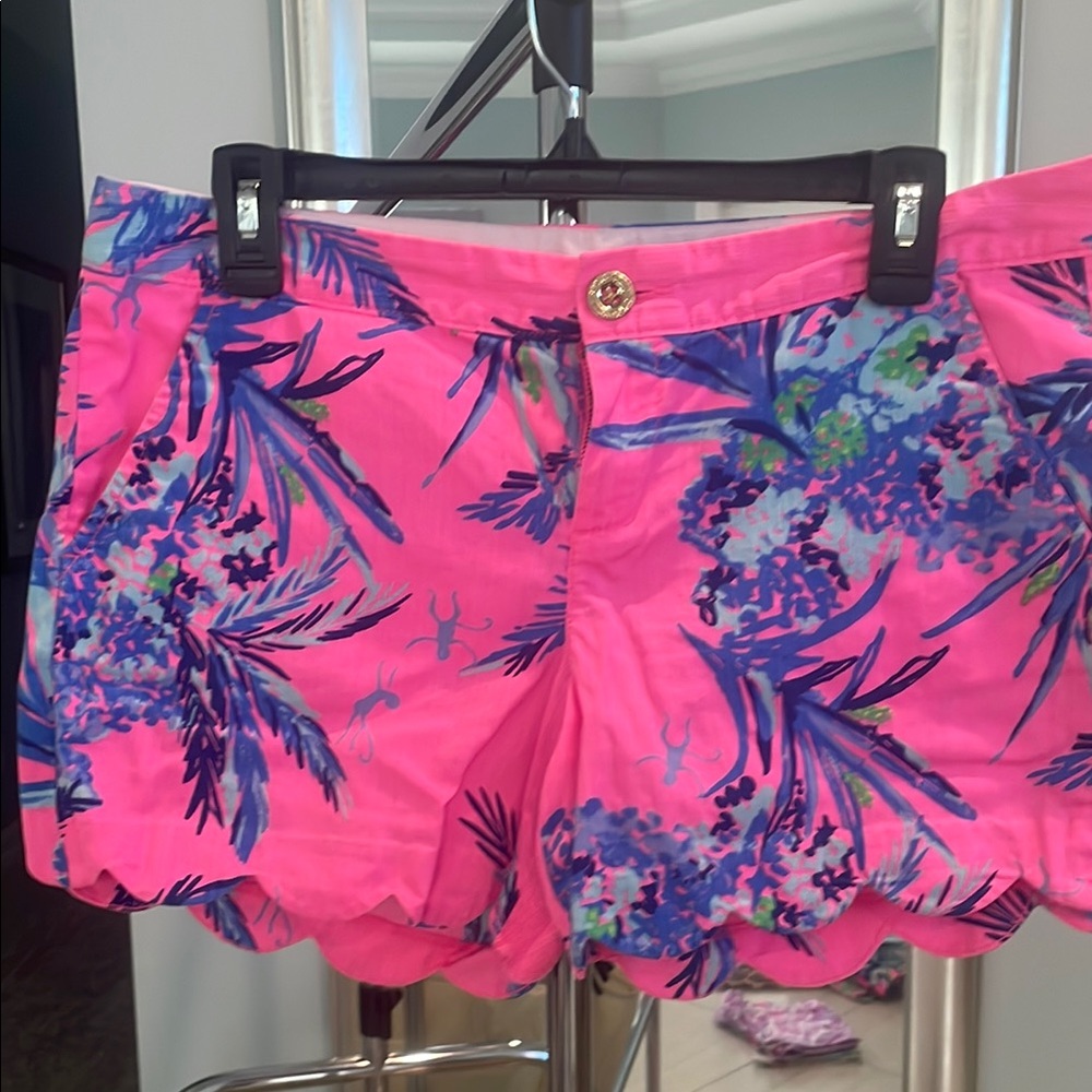 Lilly Pulitzer Pink and Blue Floral Shorts